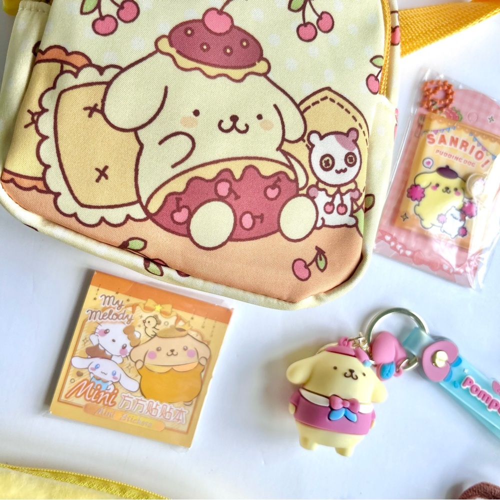 💛(POM310) Pompompurin Adorable 7-Piece Crossbody Pack Bundle! - Picture 2 of 7